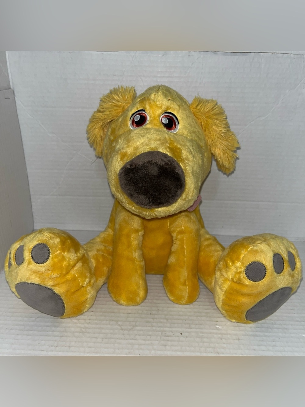 Walt Disney Parks Pixar Doug The Dog From Up Big Feet Plush Stuffed Toy 10”